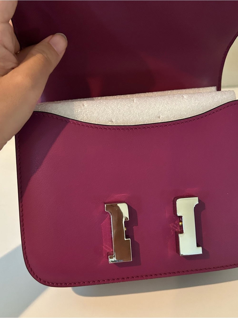 19cm Purple Leather Box - Picture 7 of 8